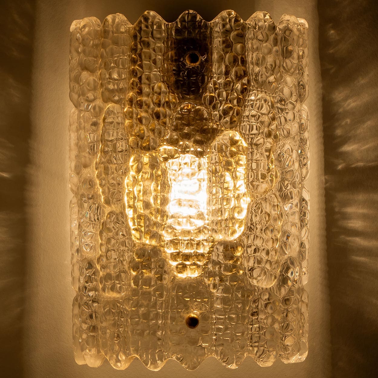 1 of the 3 Pairs Wall Lights by Carl Fagerlund for Orrefors, 1960s