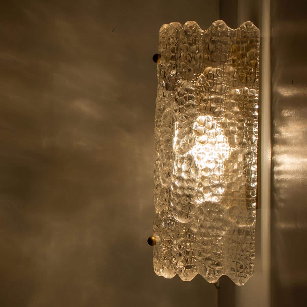1 of the 3 Pairs Wall Lights by Carl Fagerlund for Orrefors, 1960s