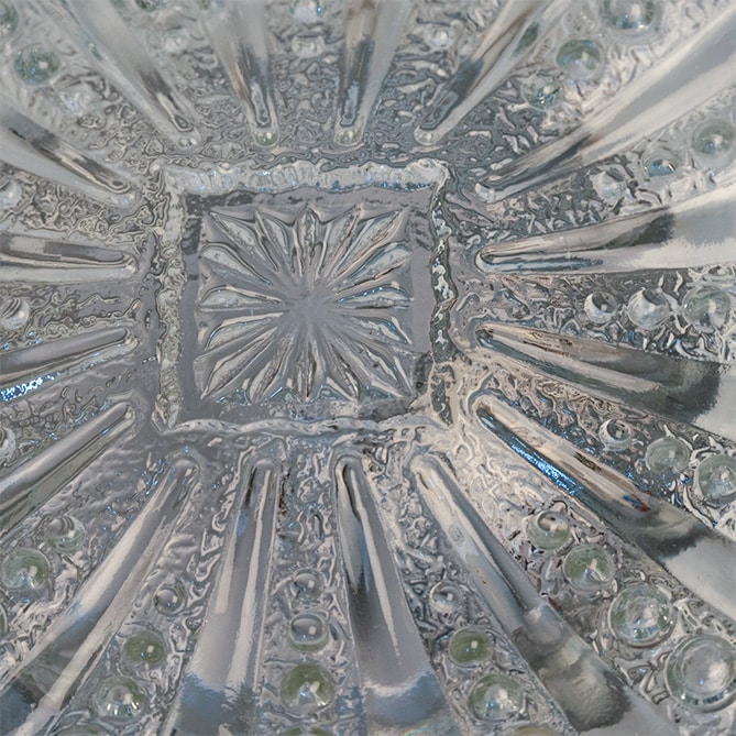 Several Clear Textured Glass Flush Mounts, Germany 1960