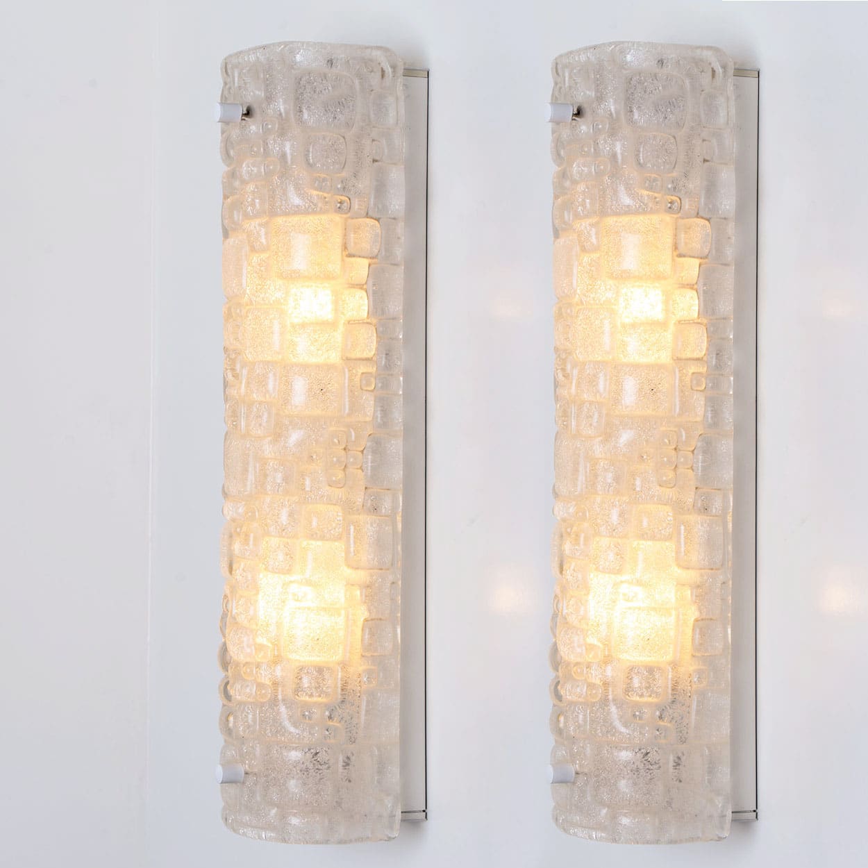 Pair of Bubble Glass Wall Light Fixtures, Germany, 1960