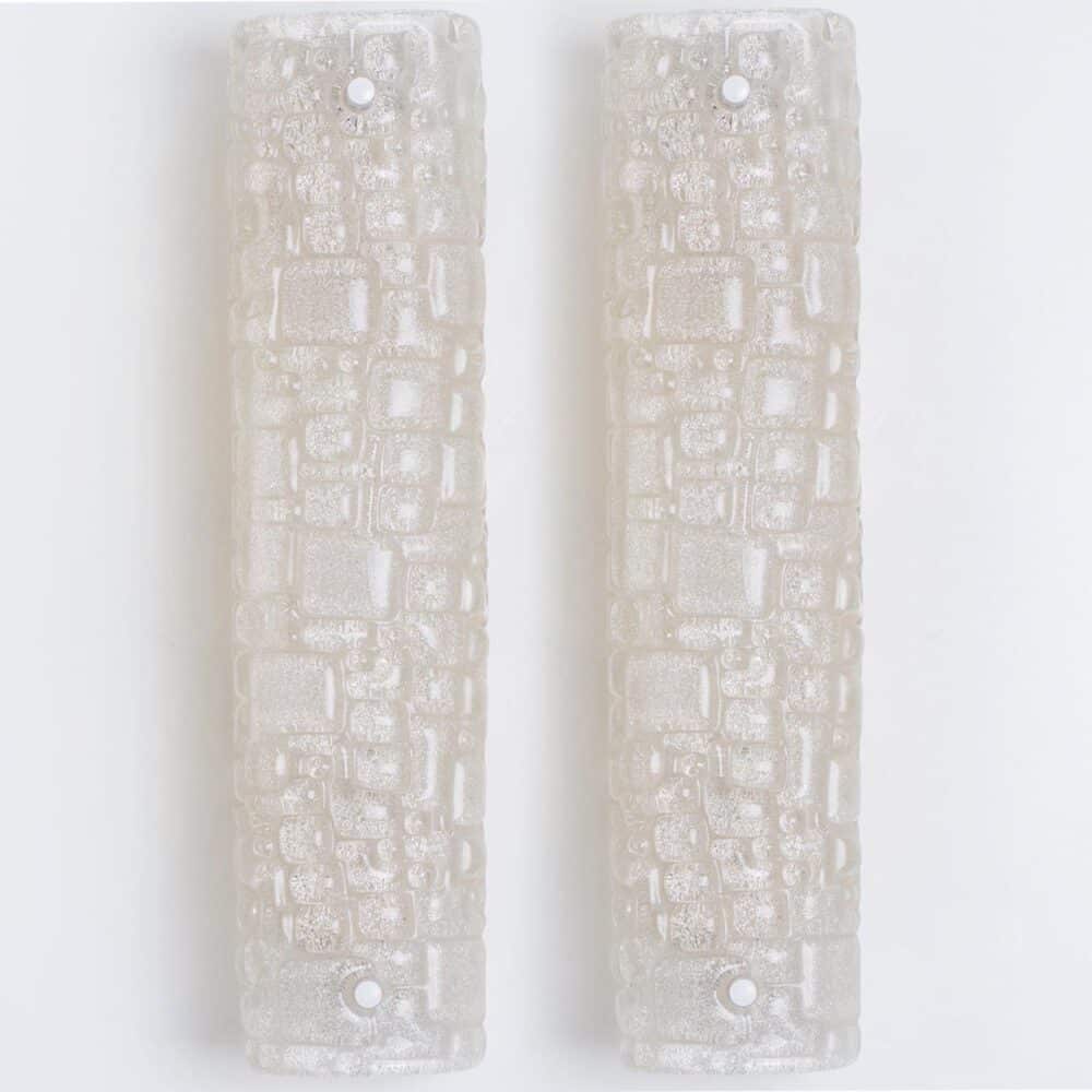 Pair of Bubble Glass Wall Light Fixtures, Germany, 1960