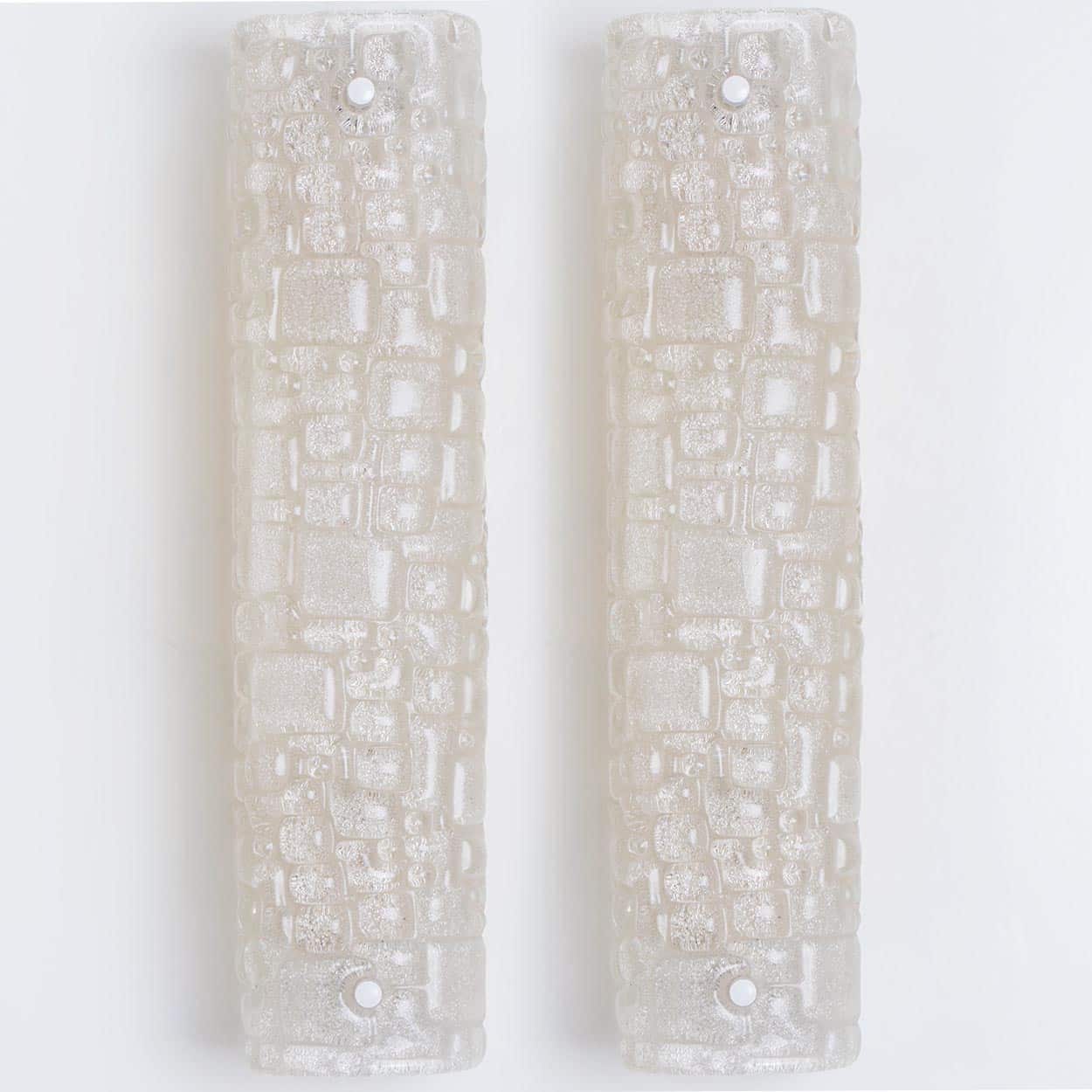 Pair of Bubble Glass Wall Light Fixtures, Germany, 1960