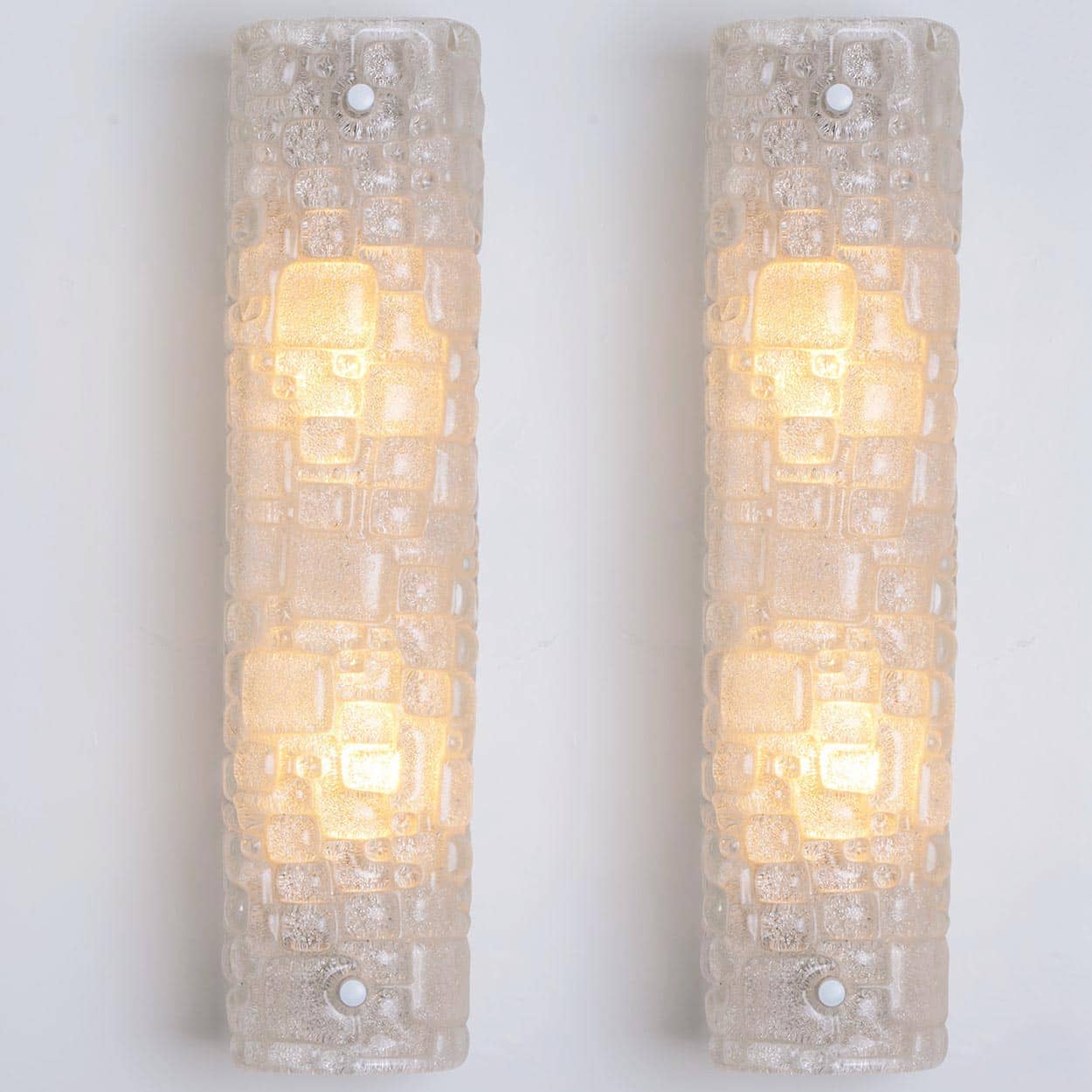 Pair of Bubble Glass Wall Light Fixtures, Germany, 1960