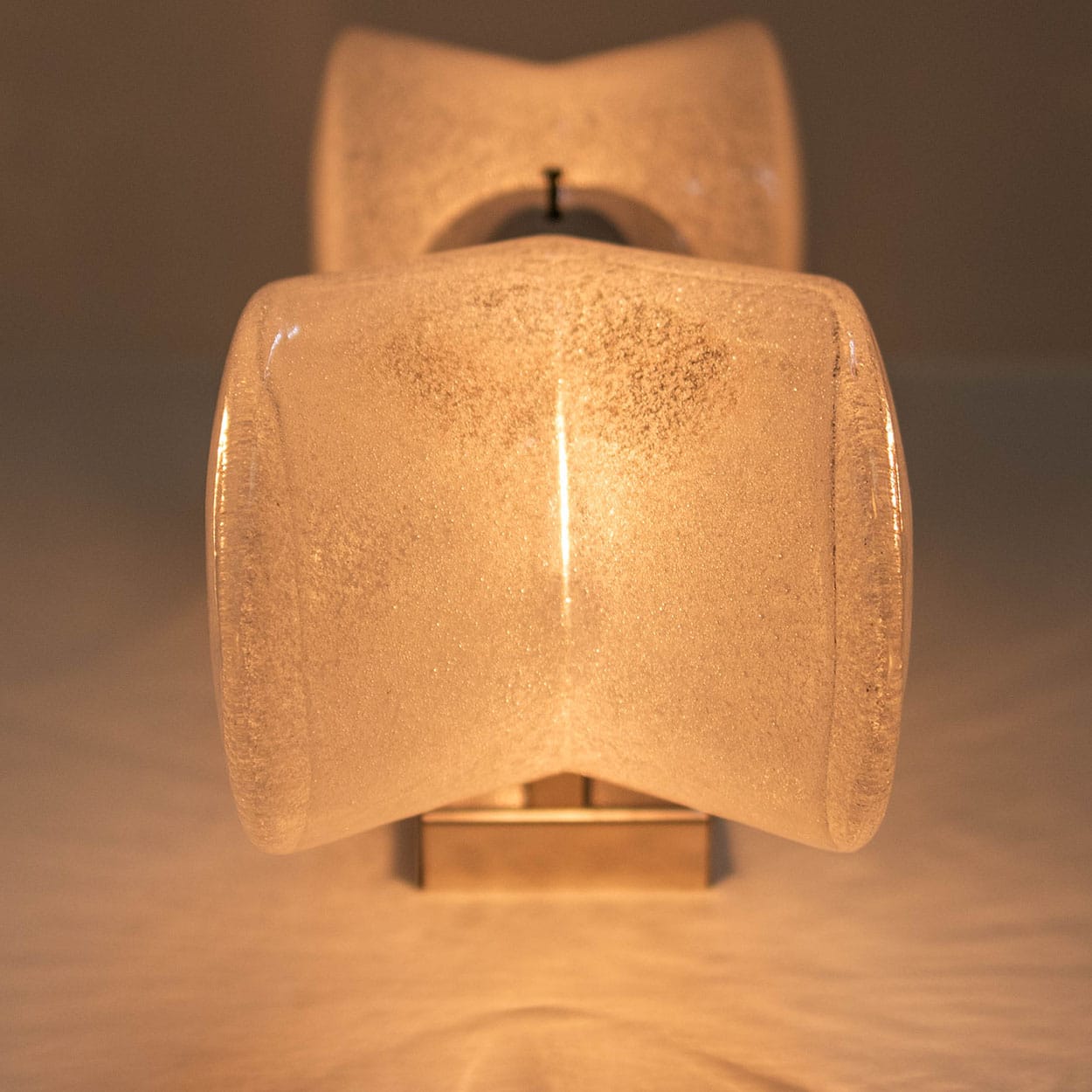 1 of the 4 Large Murano Glass Wall Lights by Nason for Mazzega, Italy 1970