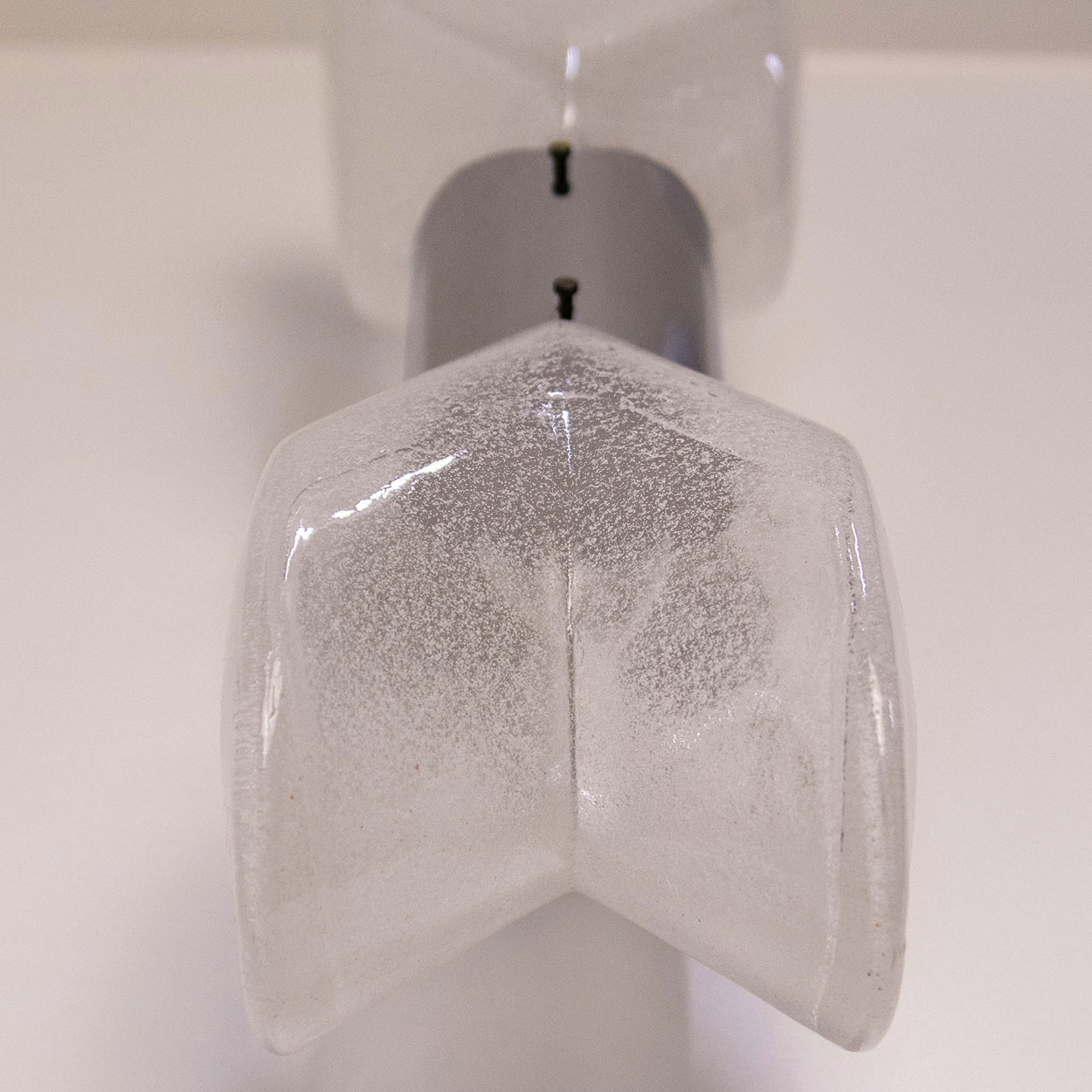 1 of the 4 Large Murano Glass Wall Lights by Nason for Mazzega, Italy 1970