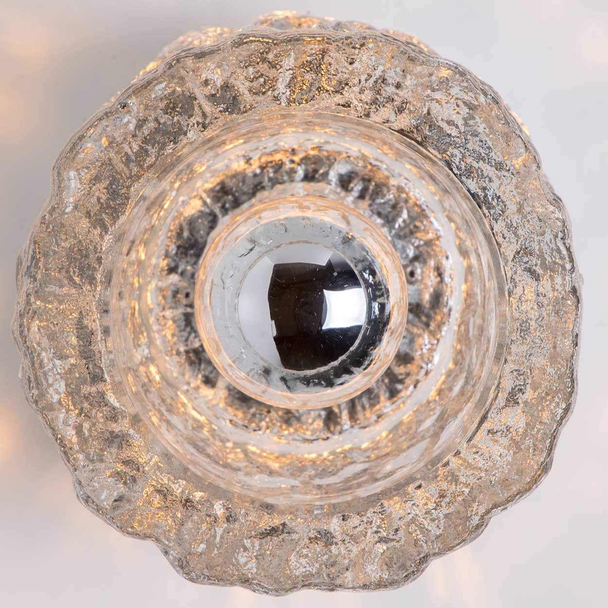 Several Thick Textured Round Lamps from Peill & Putzler, Germany 1960s