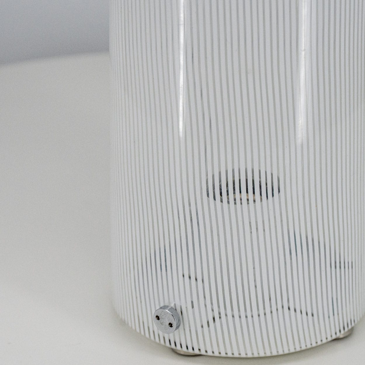1 of the 2 Mario Ticco Glass Spiral 'Boletus' Table Lamps by Venini, Italy 1970