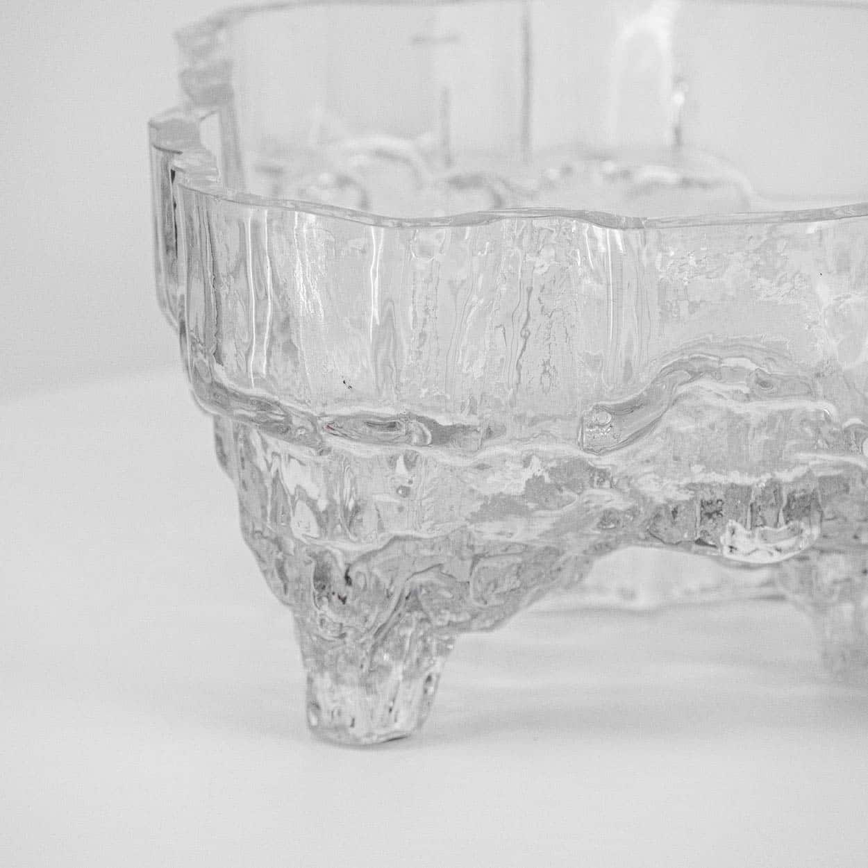 A large Set Of Tapio Wirkkala for Iittala Ice Glass Vases, Finland 1970