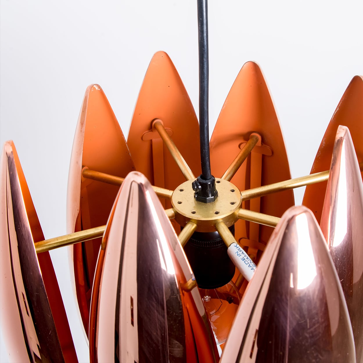 1 of the 2 'Kastor' Metal Pedants from Jo Hammerborg voor Fog en Mørup, 1960