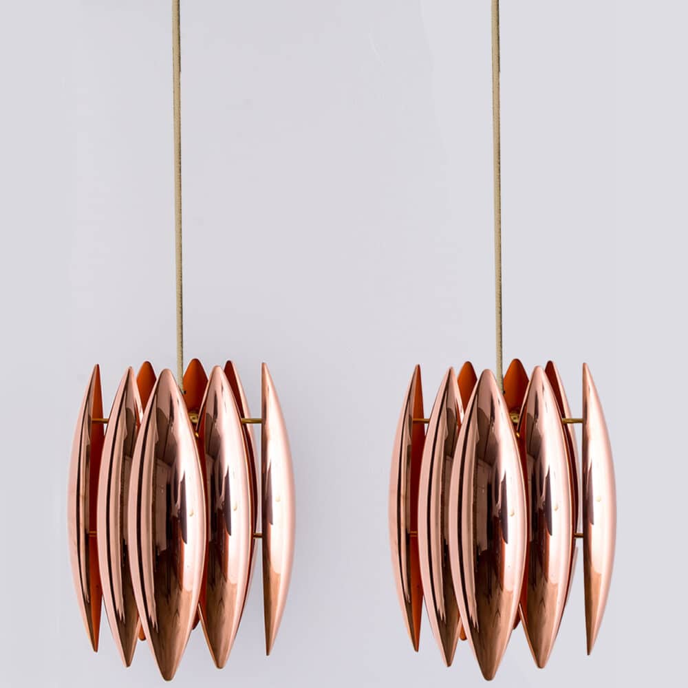 1 of the 2 'Kastor' Metal Pedants from Jo Hammerborg voor Fog en Mørup, 1960