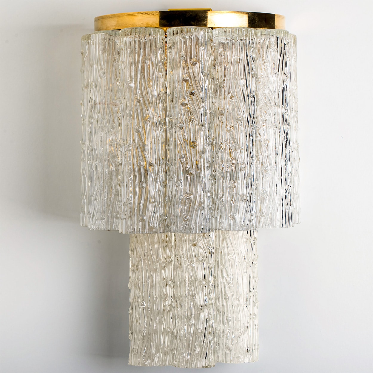 1 of the 4 Large Wall Lights with Glasses From Zuccheri for Venini