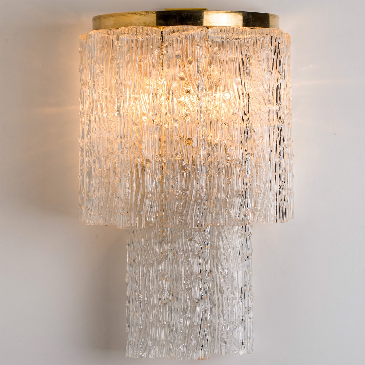 1 of the 4 Large Wall Lights with Glasses From Zuccheri for Venini