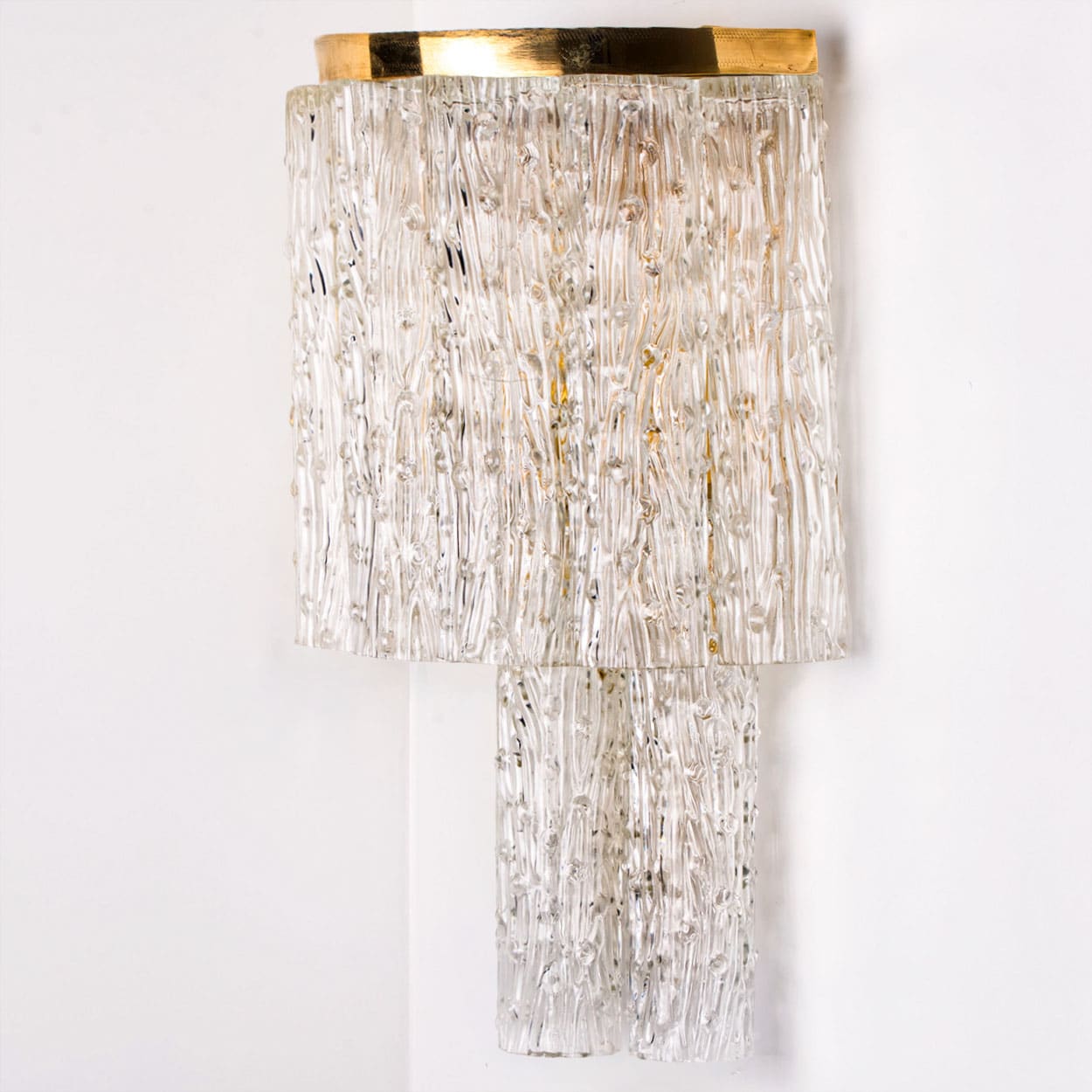 1 of the 4 Large Wall Lights with Glasses From Zuccheri for Venini