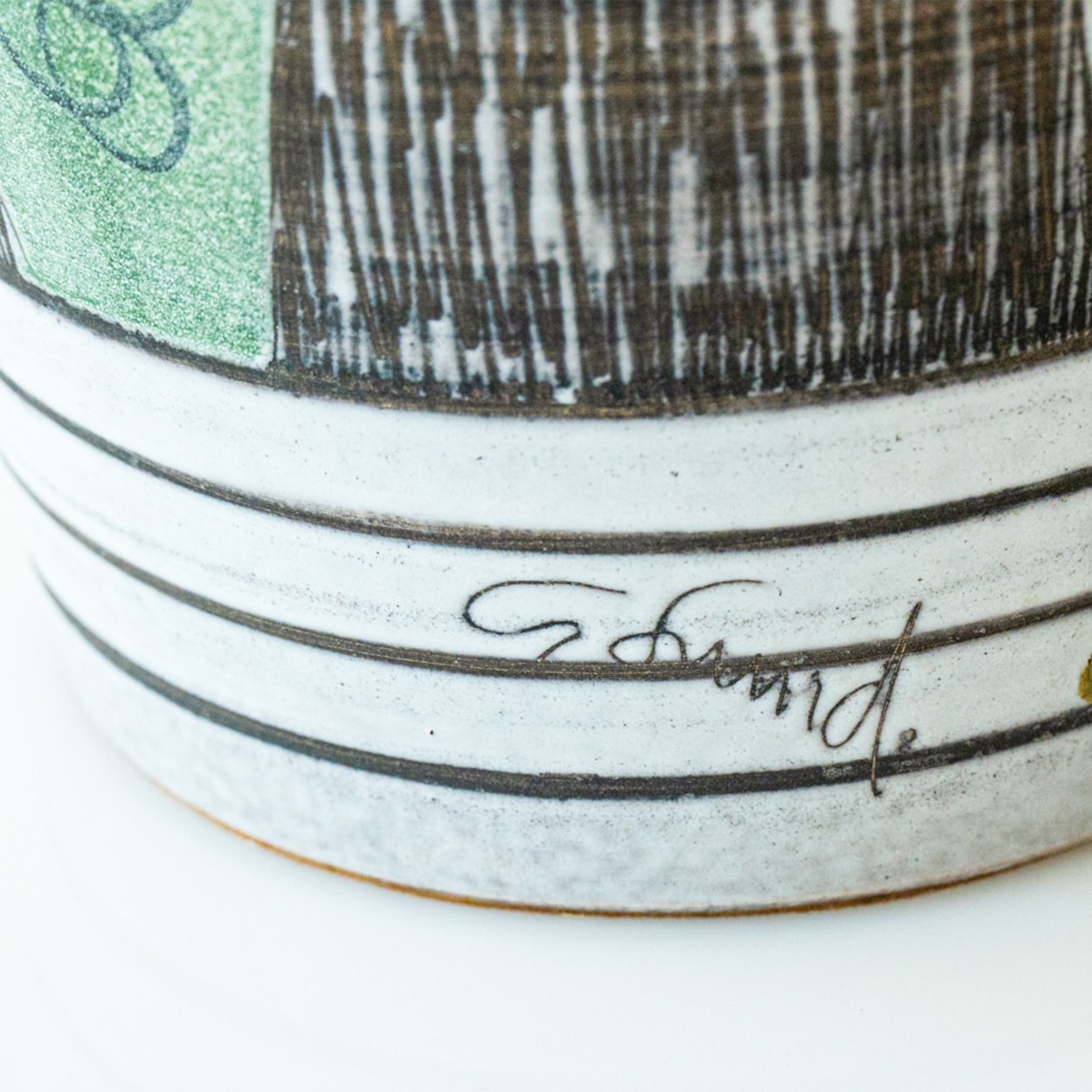 Multicolor Ceramic Lamp, Custom Made Lampshade by R. Houben