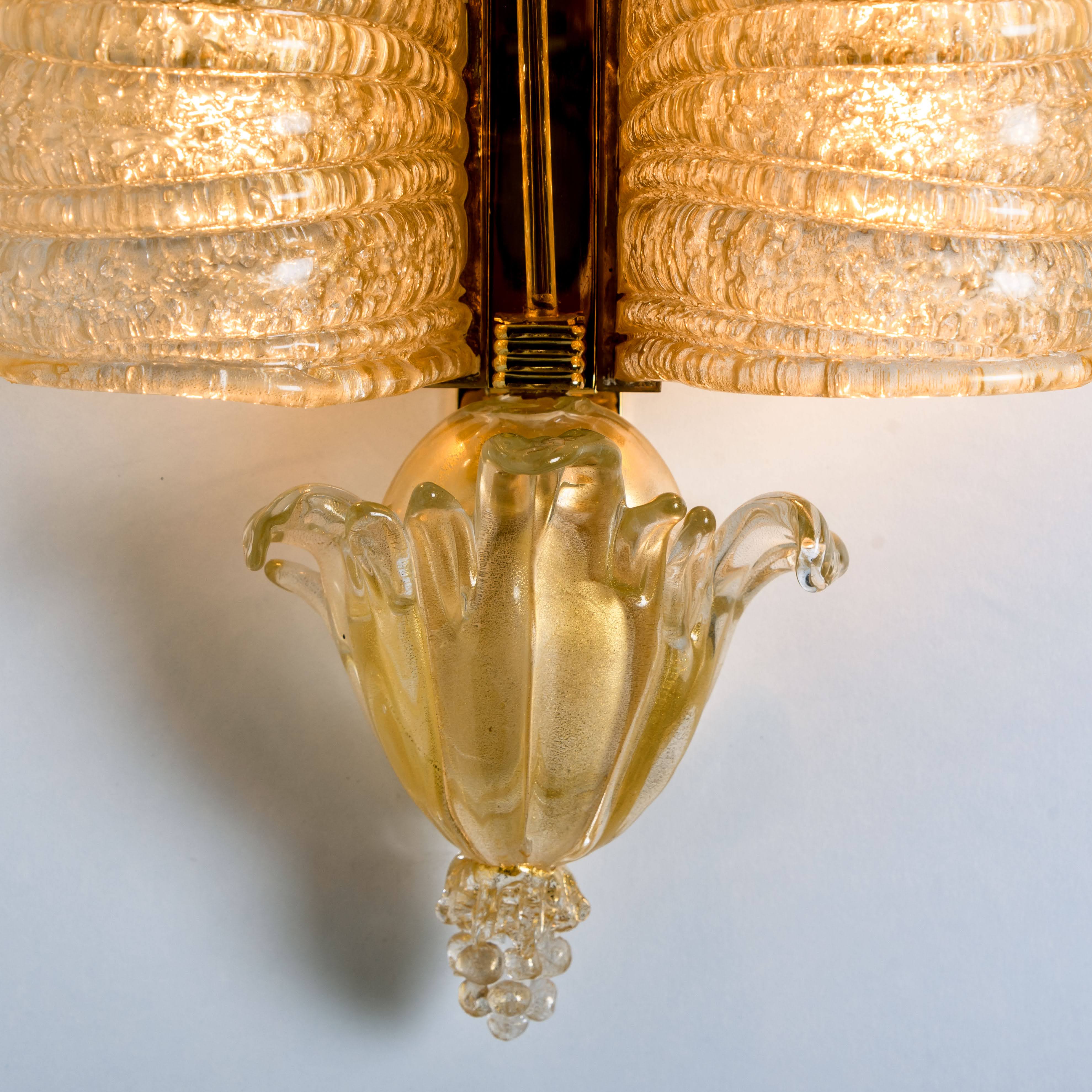 Pair of Grand Hotel by Barovier & Toso, Murano, 1960s