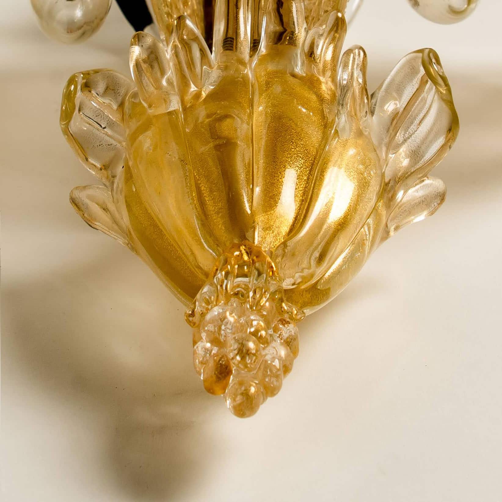 Pair of Grand Hotel by Barovier & Toso, Murano, 1960s