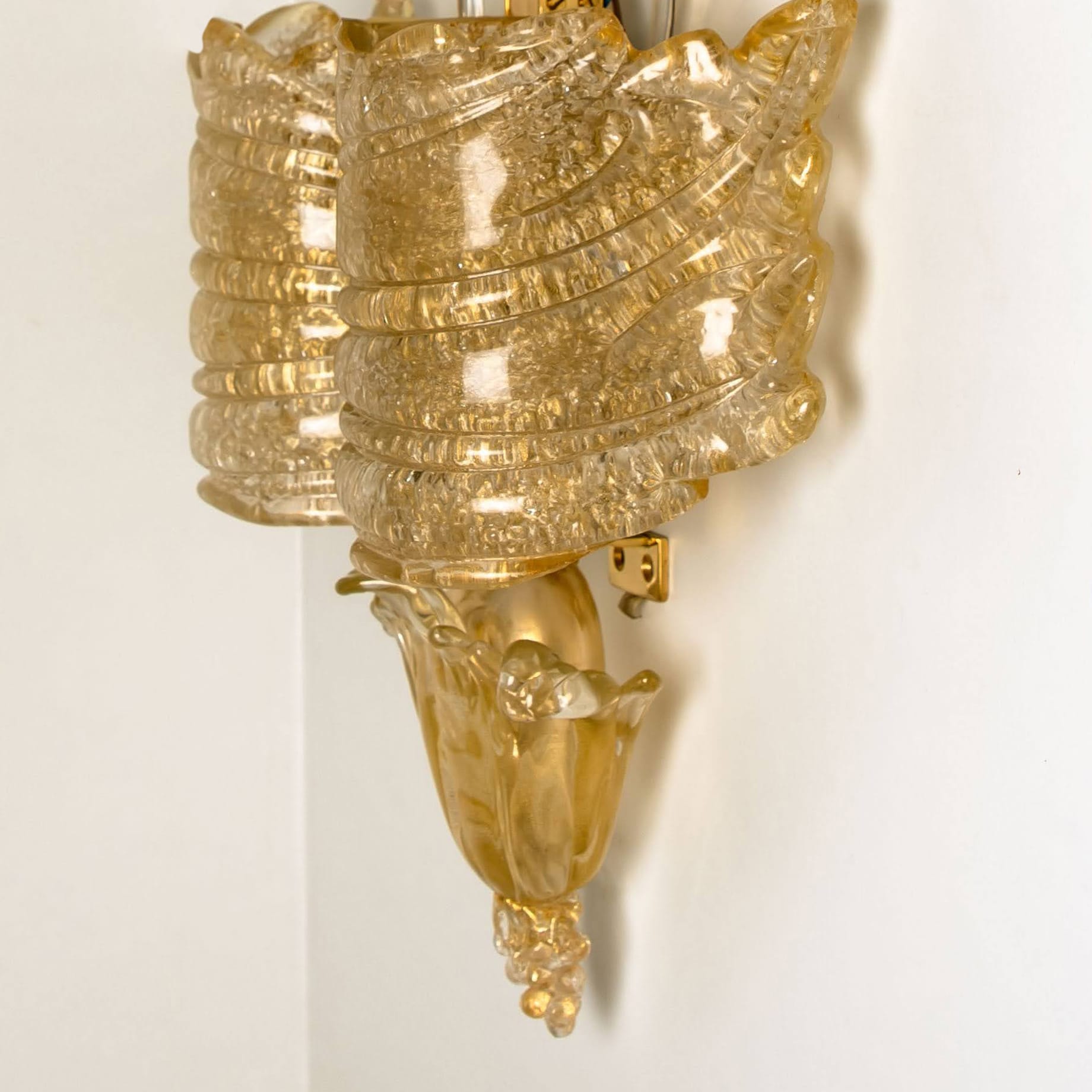 Pair of Grand Hotel by Barovier & Toso, Murano, 1960s
