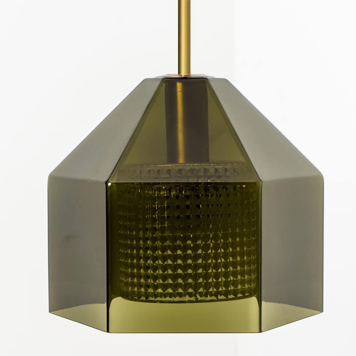 Set of 3 Green Glass Pendants by Carl Fagerlund for Orrefors, 1960s