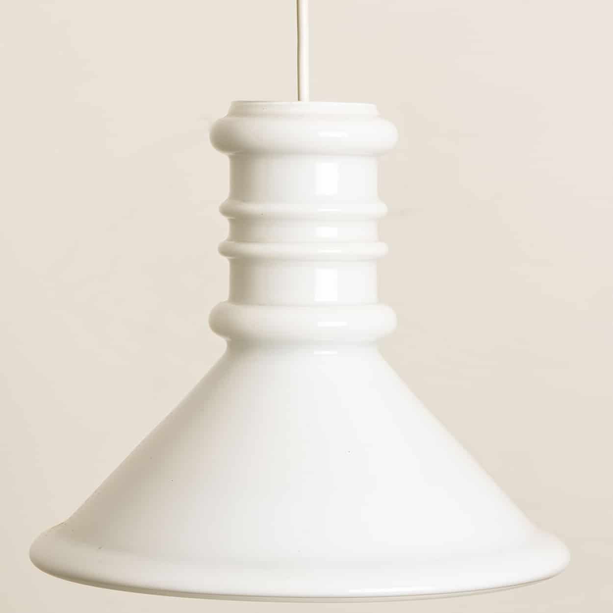 1 of the 3 Round Holmegaard Hanging Lamps by Michael Bang, 1970