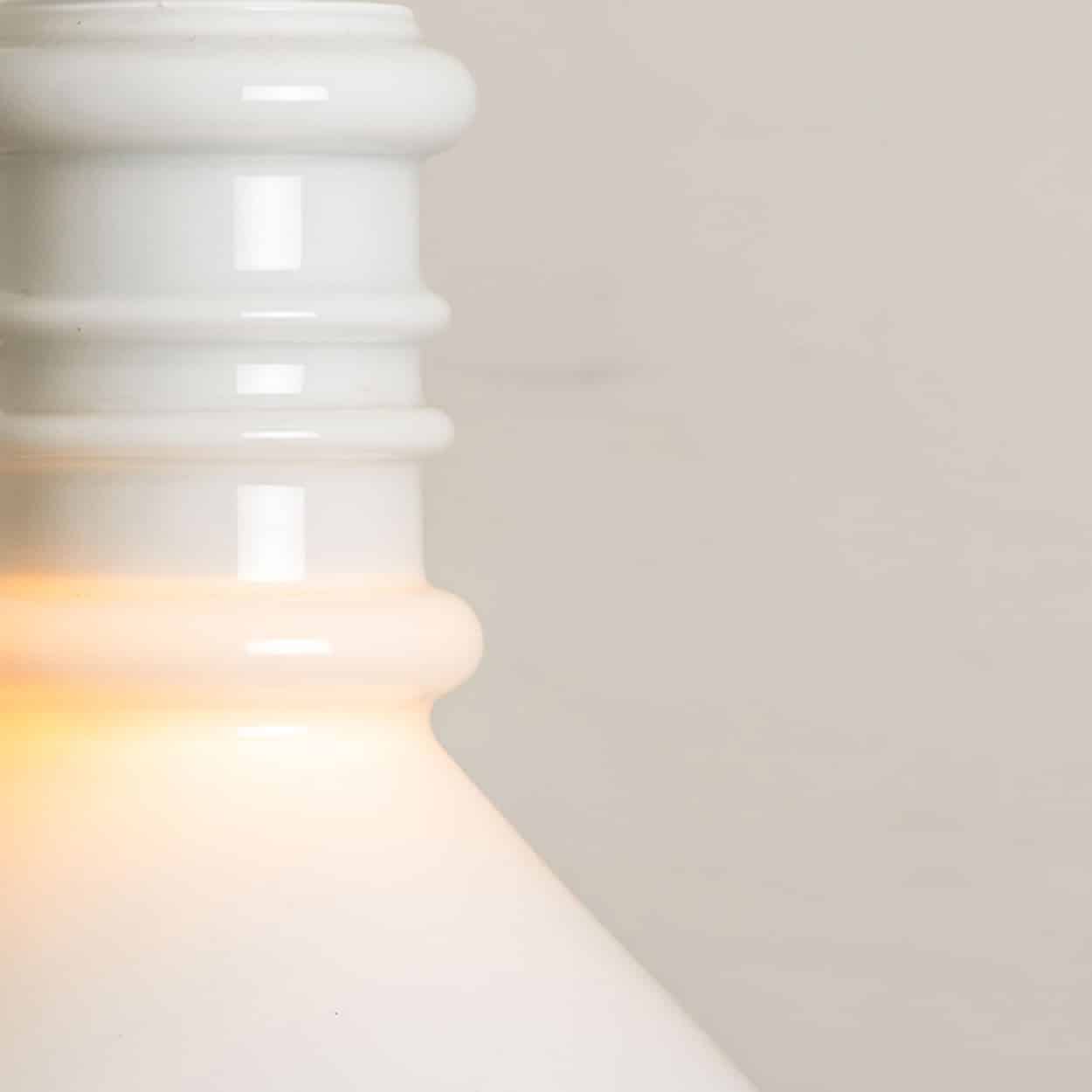 1 of the 3 Round Holmegaard Hanging Lamps by Michael Bang, 1970