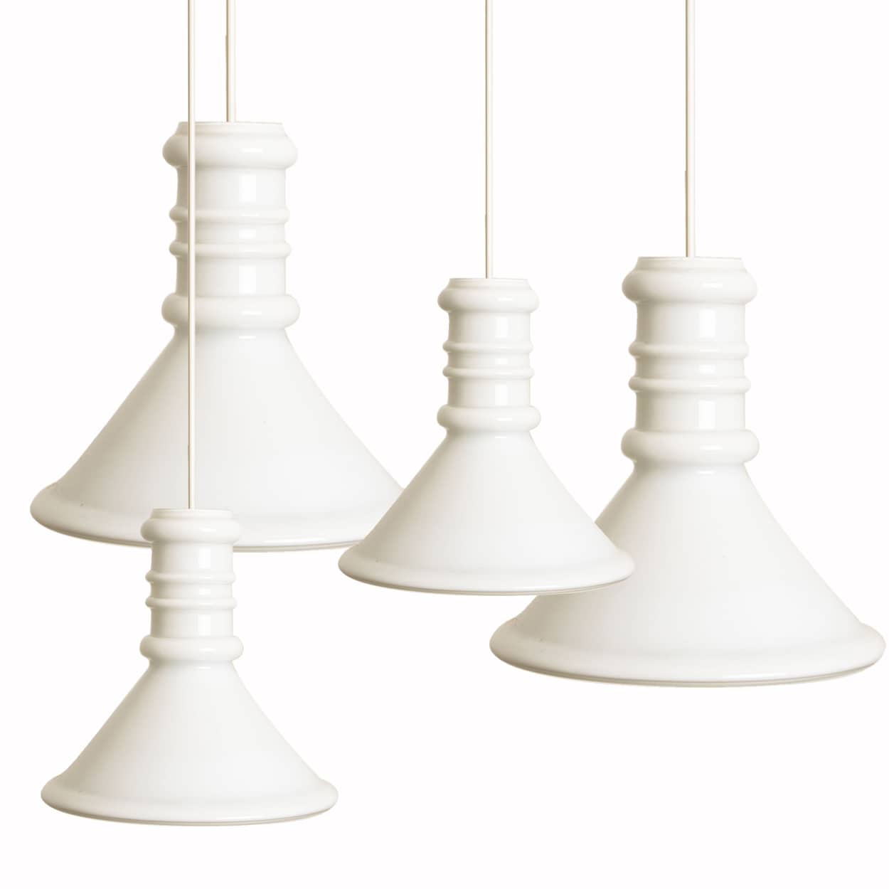 1 of the 5 Round Holmegaard Hanging Lamps by Michael Bang, 1970