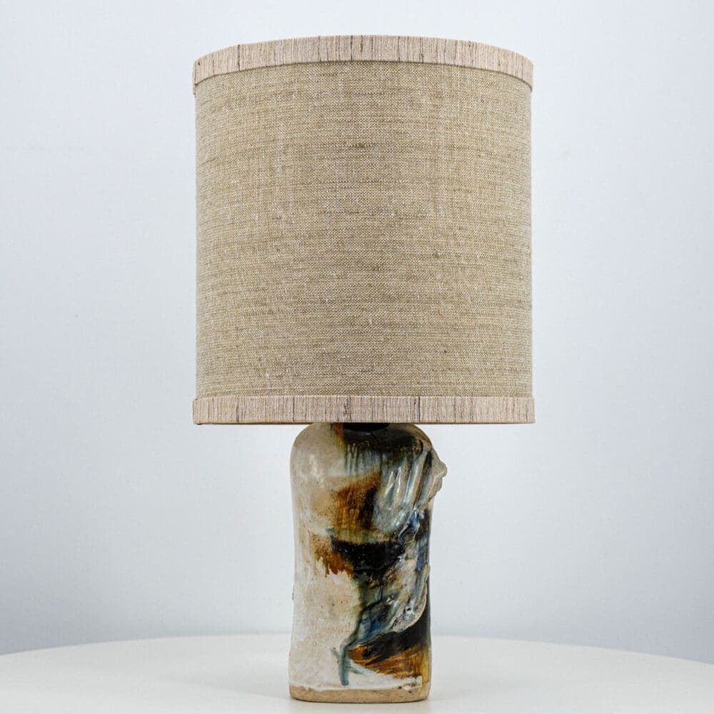 Gorgeous Table Lamp by Jeppe Hagedorn with Custom Shade, Denmark 1960s