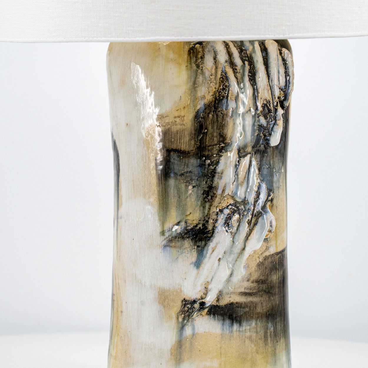 Gorgeous Table Lamp by Jeppe Hagedorn with White Shade, Denmark 1960s