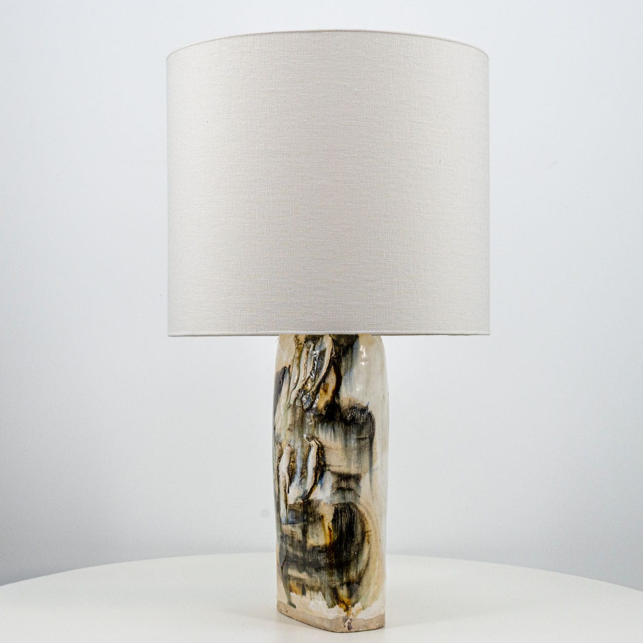 Gorgeous Table Lamp by Jeppe Hagedorn with White Shade, Denmark 1960s