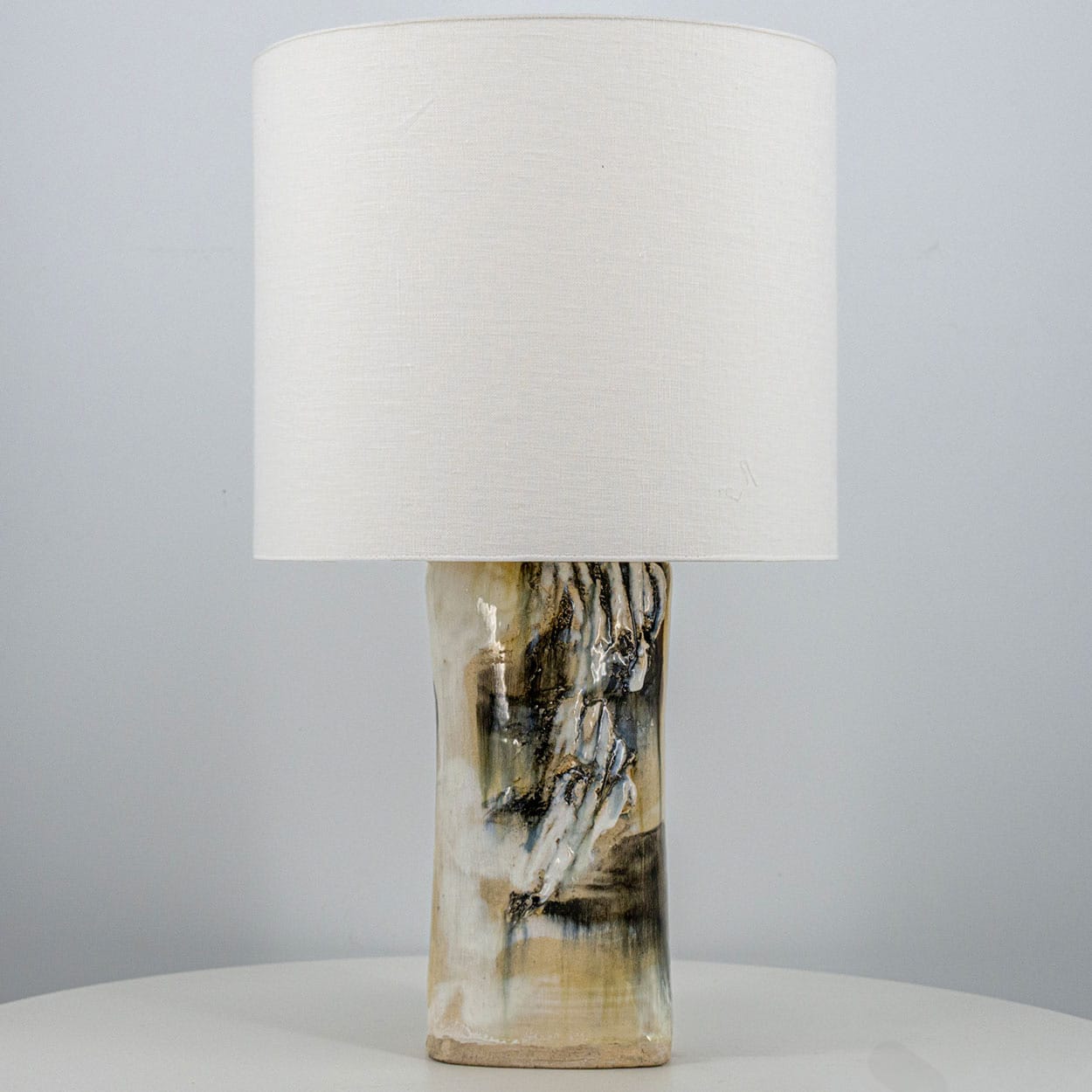 Gorgeous Table Lamp by Jeppe Hagedorn with White Shade, Denmark 1960s