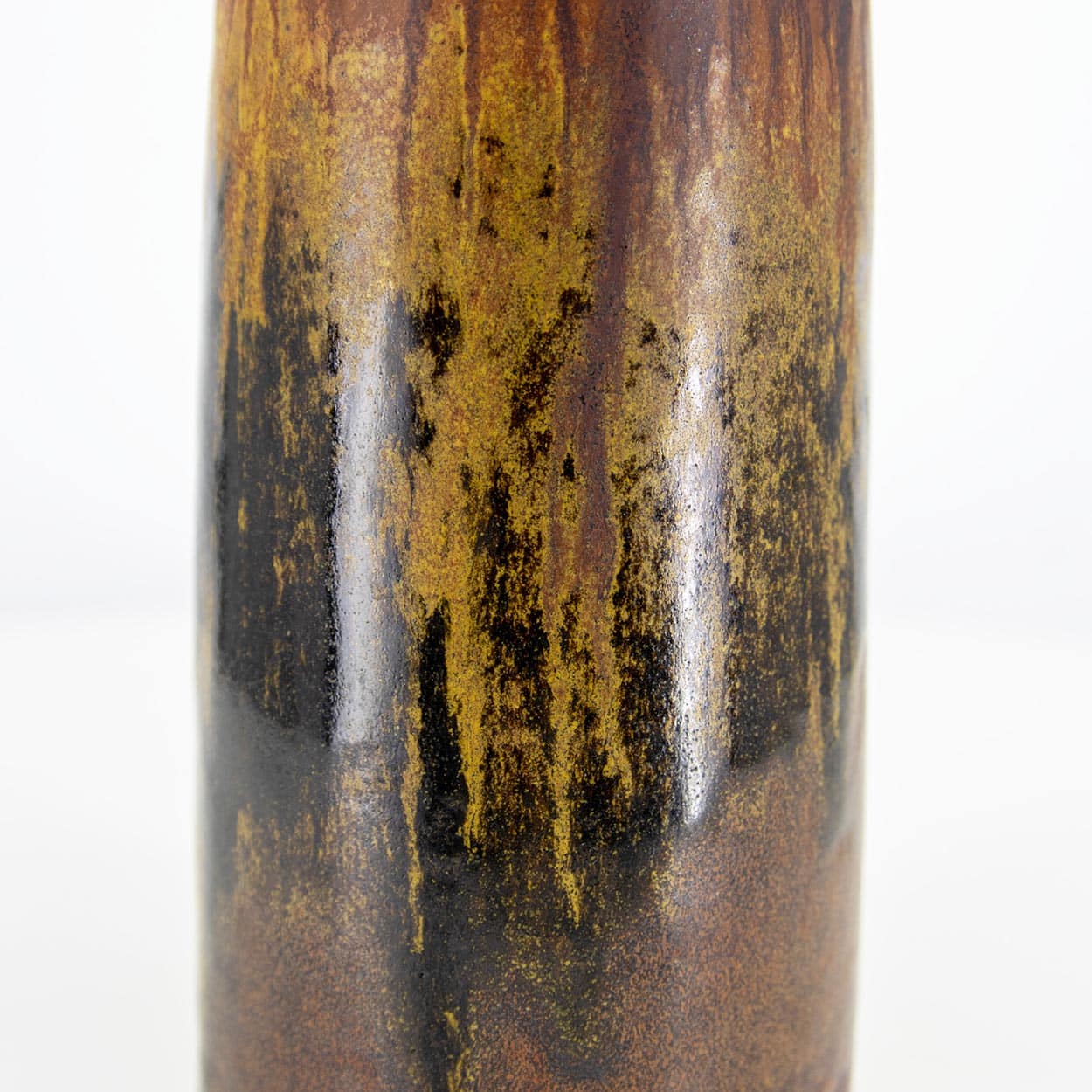 1 of the 2 Sculptural Ceramic Lamp by Rorstrand Ateljé, Lampshade by R. Houben