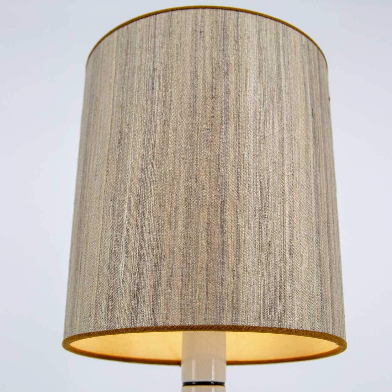 Sculptural Ceramic Lamp by Royal Copenhagen, Custom Made Lampshade by R. Houben