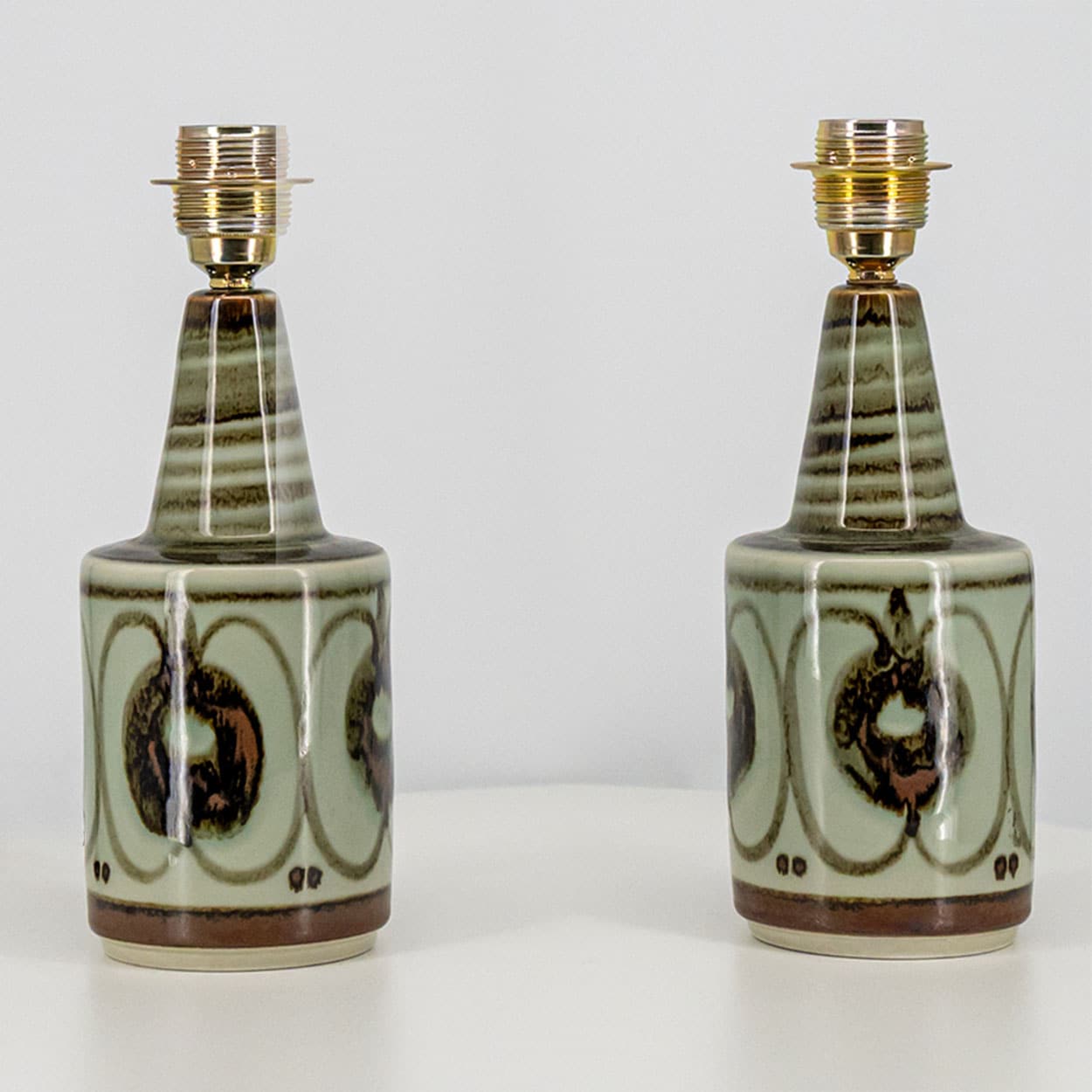1 of the 2 Soholm Ceramic Table Lamps by Søholm, Denmark 1960s