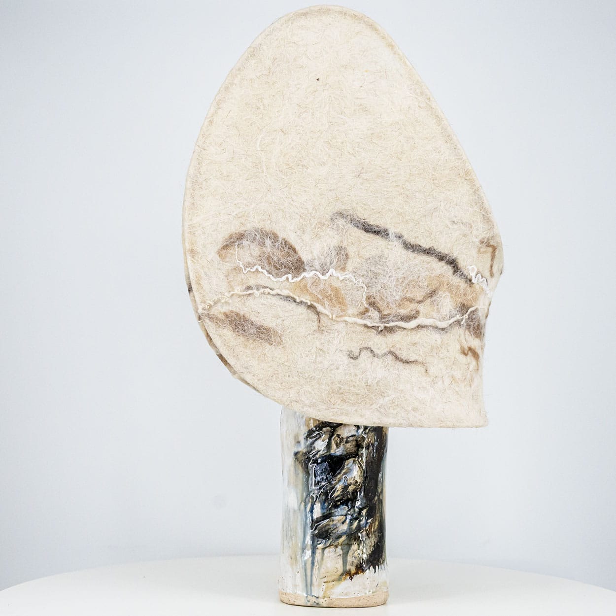 Gorgeous Table Lamp by Jeppe Hagedorn with Custom Made Lampshade, Denmark 1960s