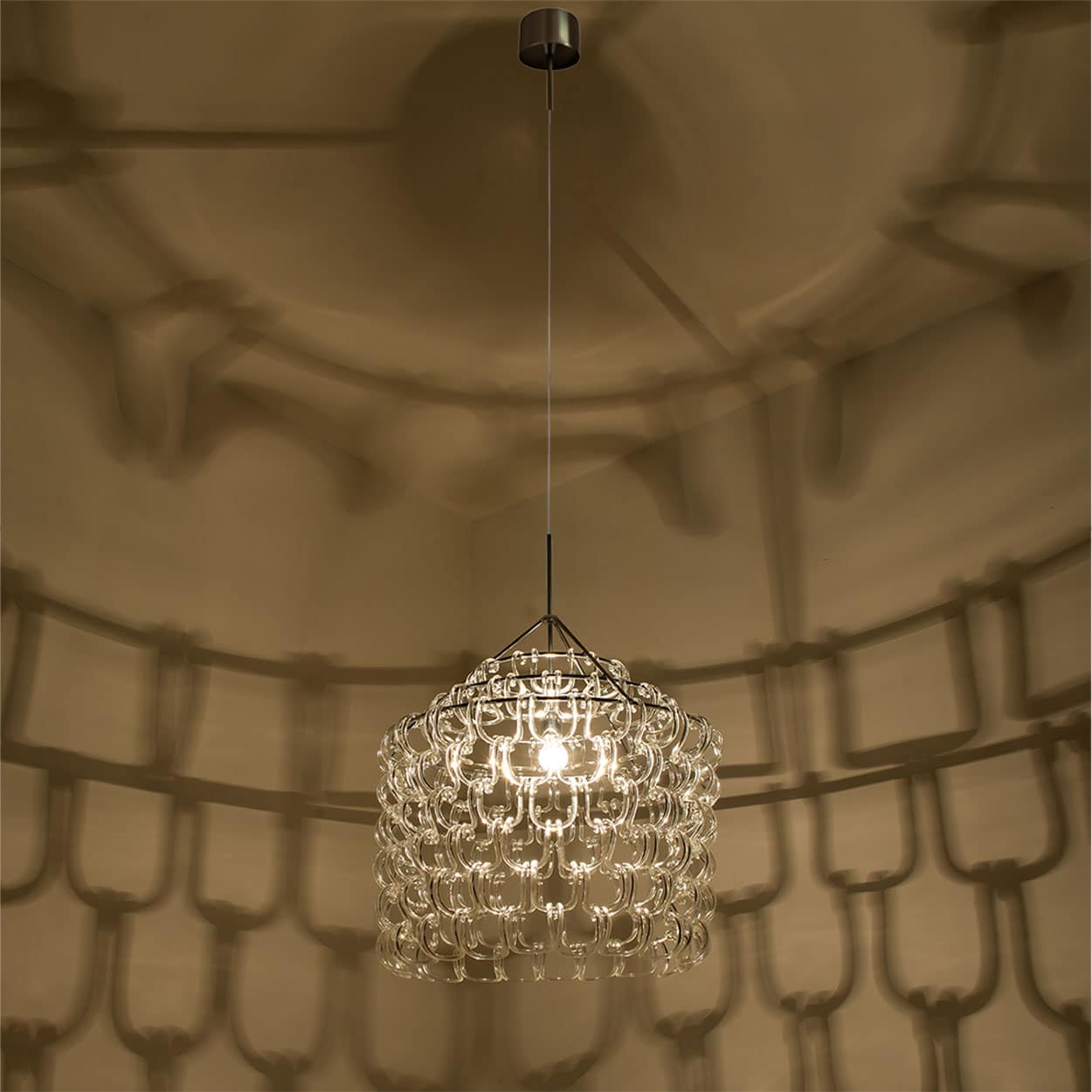 Giogali Pendant Light by Angelo Mangiarotti for Vistosi, Italy 1960s