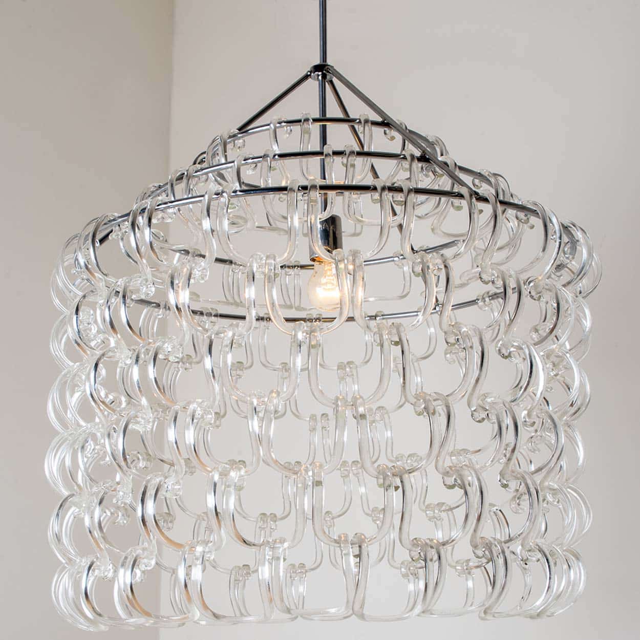 Giogali Pendant Light by Angelo Mangiarotti for Vistosi, Italy 1960s