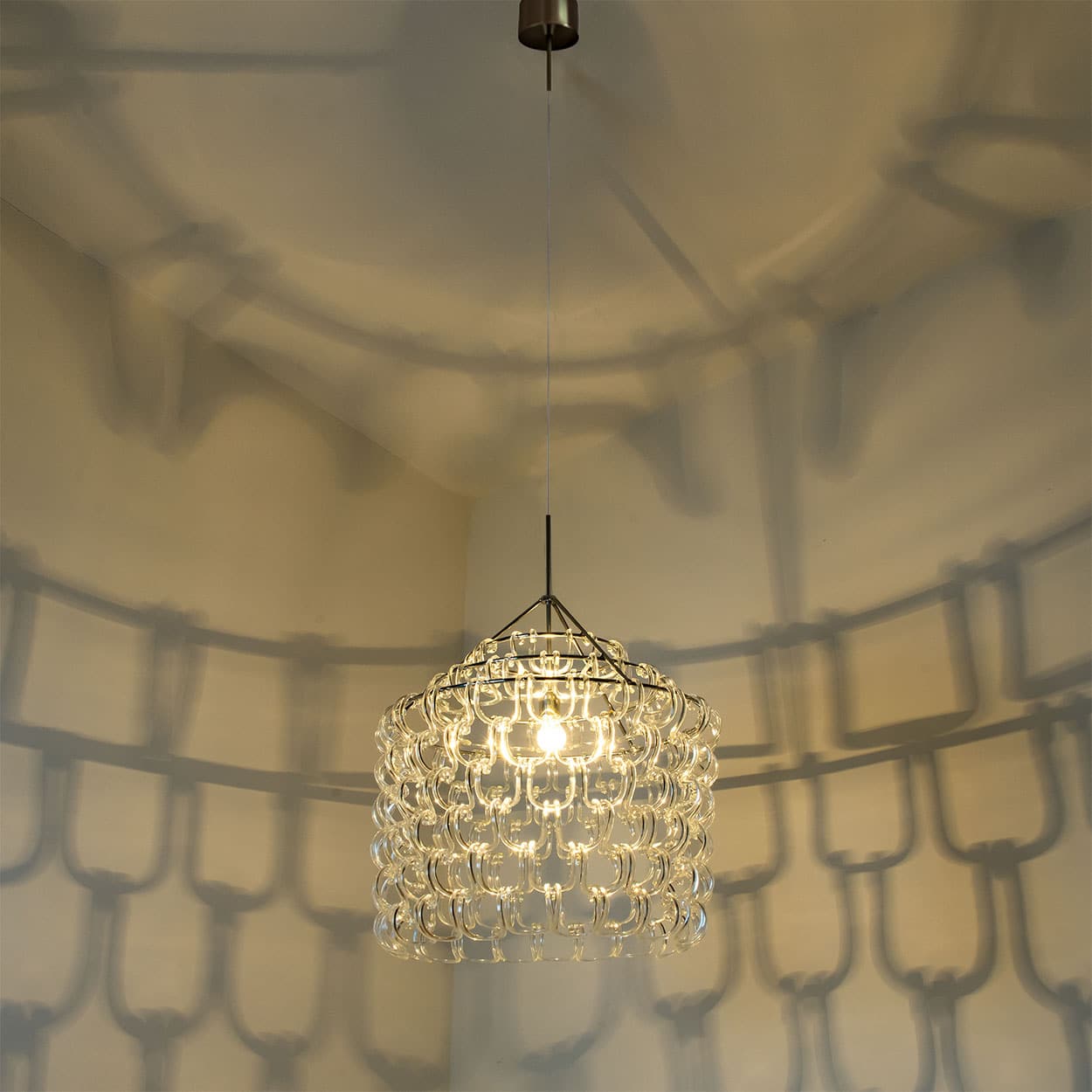 Giogali Pendant Light by Angelo Mangiarotti for Vistosi, Italy 1960s