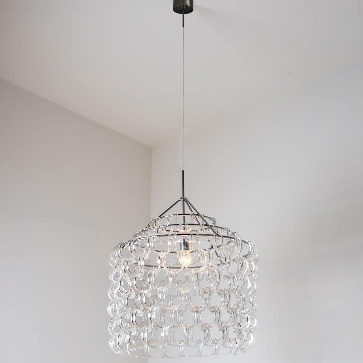 Giogali Pendant Light by Angelo Mangiarotti for Vistosi, Italy 1960s