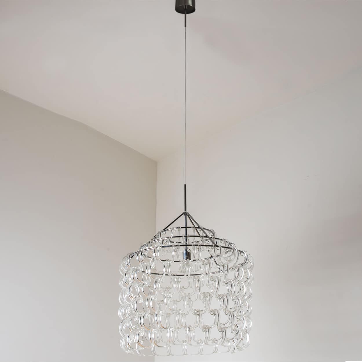 Giogali Pendant Light by Angelo Mangiarotti for Vistosi, Italy 1960s