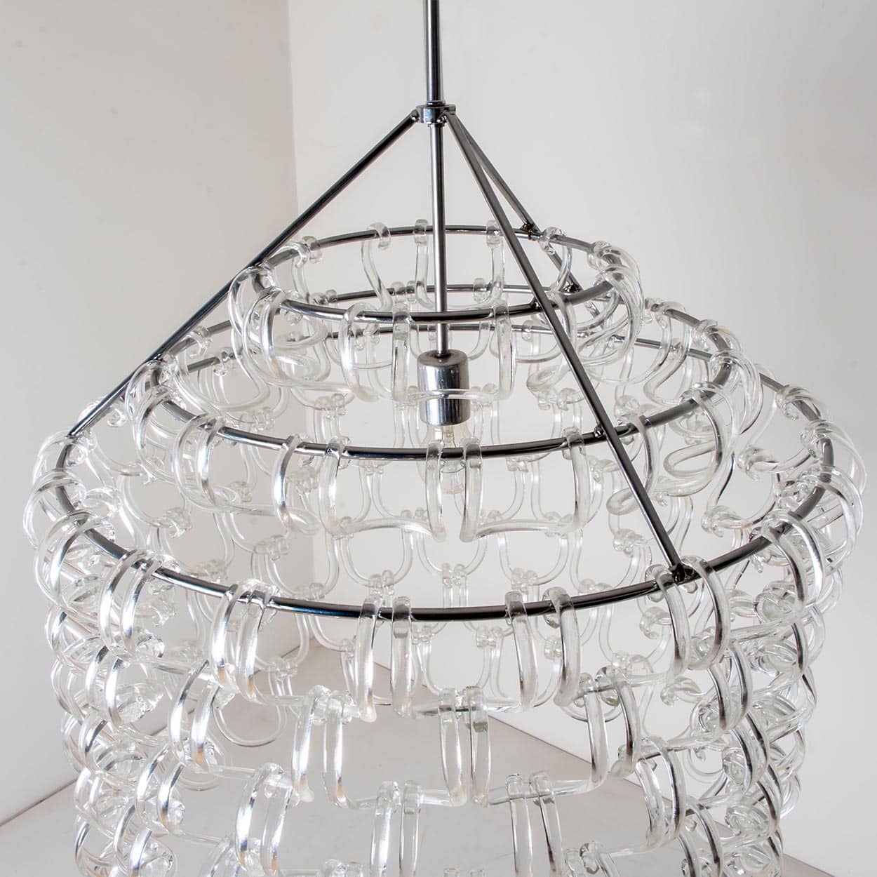 Giogali Pendant Light by Angelo Mangiarotti for Vistosi, Italy 1960s