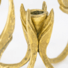 1 of the 2 Harjes Solid 5 Arm Candlelabra Brass, Germany 1960 - Thumbnail Image 6