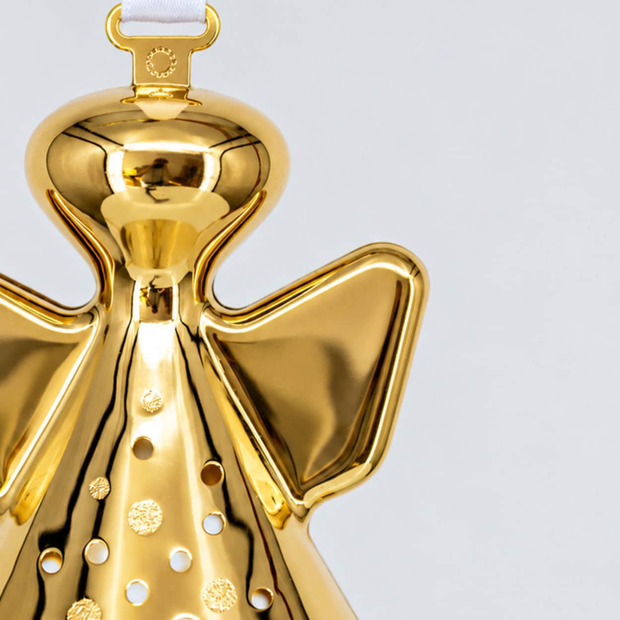 Set of Seven 18-Carat Gold-Plated Angels by Georg Jensen, Different Years - Image 3