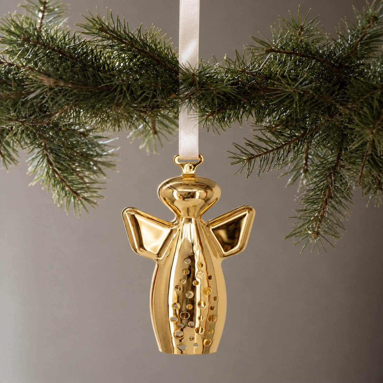Set of Seven 18-Carat Gold-Plated Angels by Georg Jensen, Different Years - Image 2