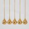 Several 24-Carat Plated Christmas Candle Holders incl LED Candle, Denmark 1960 - Thumbnail Image 7