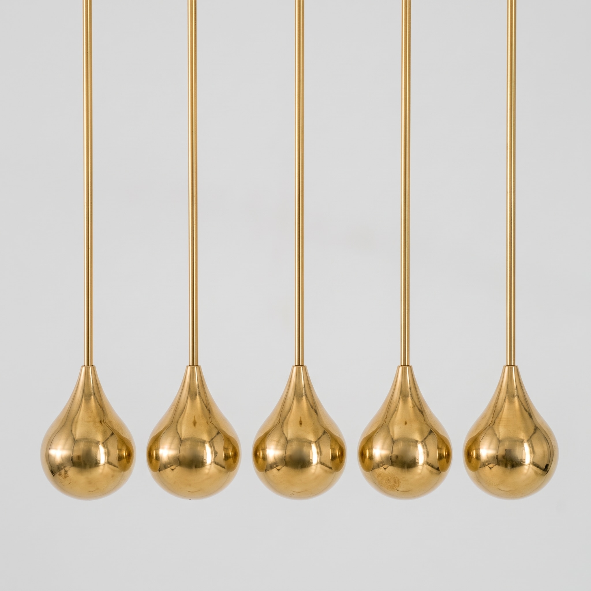 Several 24-Carat Plated Christmas Candle Holders incl LED Candle, Denmark 1960 - Image 7