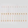 Several 24-Carat Plated Christmas Candle Holders incl LED Candle, Denmark 1960 - Thumbnail Image 5