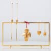 Complete 18 kr. Christmas Display, Stainless Steel, With 5 Ornaments inl. LED Candles - Thumbnail Image 5