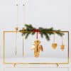 Complete 18 kr. Christmas Display, Stainless Steel, With 5 Ornaments inl. LED Candles - Thumbnail Image 1