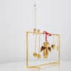 Complete 18 kr. Christmas Display, Stainless Steel, With 5 Ornaments inl. LED Candles - Thumbnail Image 10