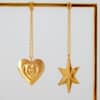 Complete 18 kr. Christmas Display, Stainless Steel, With 5 Ornaments inl. LED Candles - Thumbnail Image 8