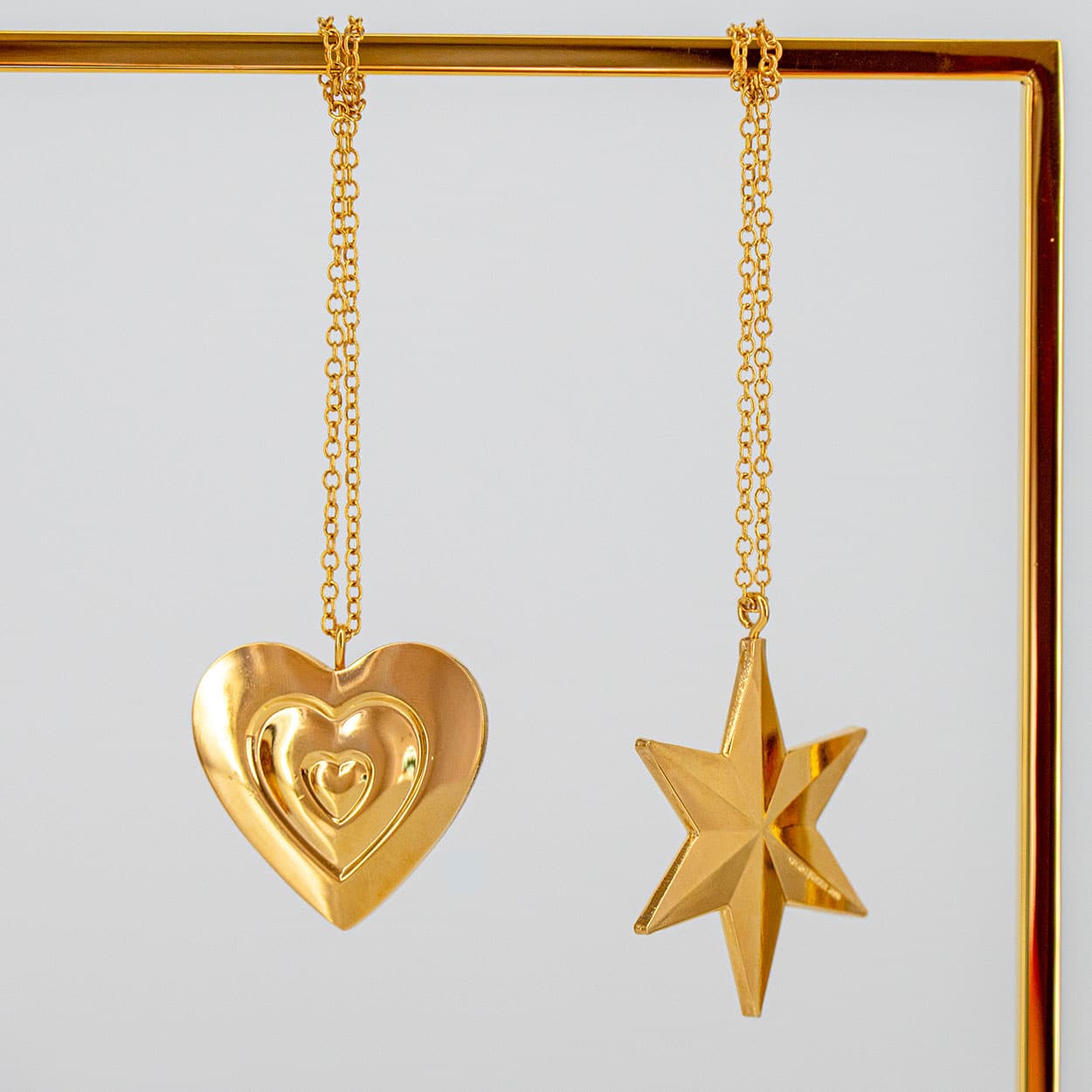Complete 18 kr. Christmas Display, Stainless Steel, With 5 Ornaments inl. LED Candles - Image 8